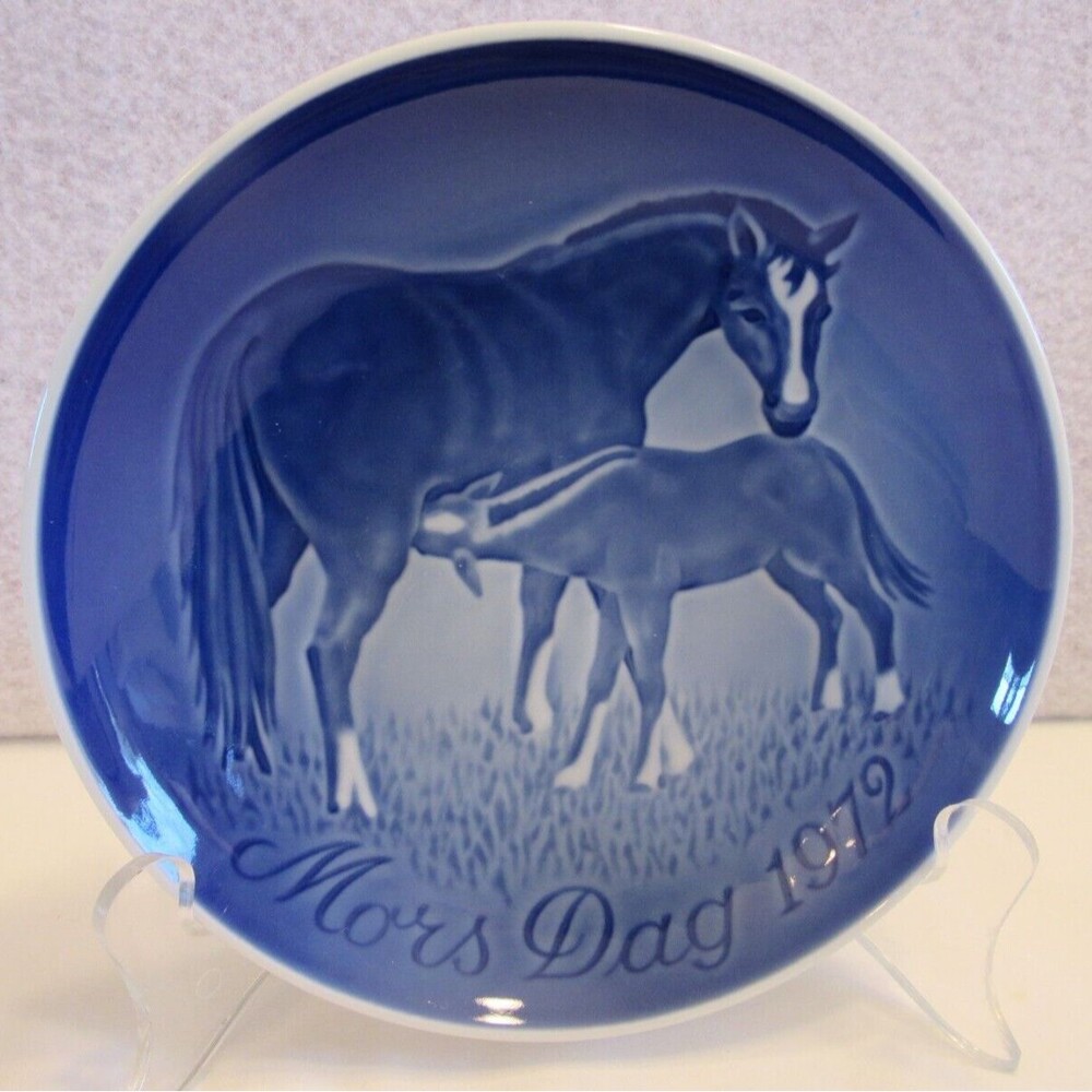 B & G Royal Copenhagen Mother's Day Mors Dag 1972 Plate Vintage